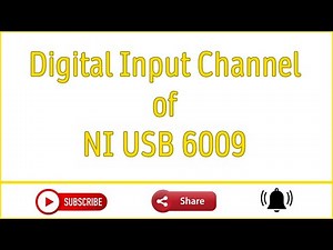 Digital Input Channel of National Instruments USB 6009 - LabVIEW 2019