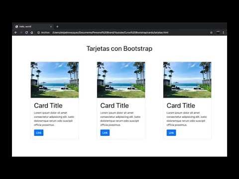 [2021] ✅ CREA TARJETAS O CARDS CON BOOTSTRAP 4 * SIN USAR CSS *