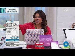 Canon PIXMA TS9521C Crafting AllInOne Printer Bundle wit...