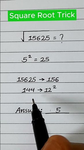 Solve square roots faster than your calculator🧮📱 #shorts #maths #mathtricks