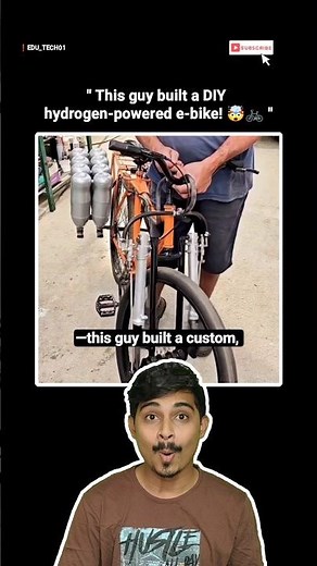 The future of e-bikes? Check out this home-built hydrogen cycle 🤯😲