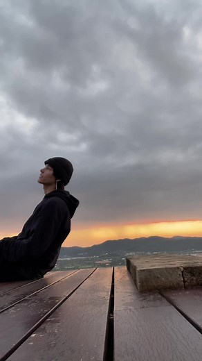 Contemplative Moments: A Sunset Reflection