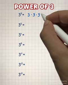 170K views · 2.8K reactions | Basic Math Review: The Power of 3 朗 #mathlove #mathreview | Math Love | Facebook