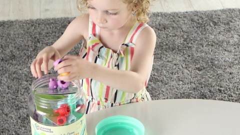 Learning Resources Count & Clean Dust Bunnies - Fine Motor Skills, Color and Shape Matching for Kids, Number Recognition, Toddler Montessori Sensory Toys, Birthday Gift for Boys and Girls