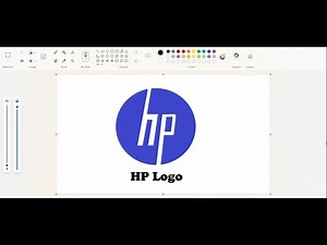 How to Draw an HP Logo in Paint