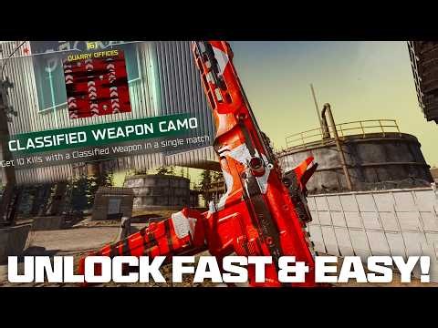 HOW TO UNLOCK CLASSIFIED ANIMATED CAMO FAST & EASY! (Warzone Classified Camo Easter Egg) - Season 3