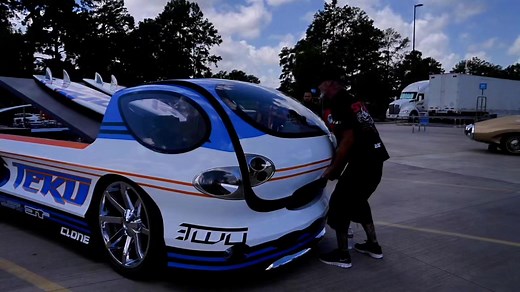 Hot Wheels Teku Deora 2 live in Houston today at the Legends Tour! First and only one in the world! #hotwheels #deora2 #legendstour #cartok #teku #Houston #deoraii #acceleracers #carshow