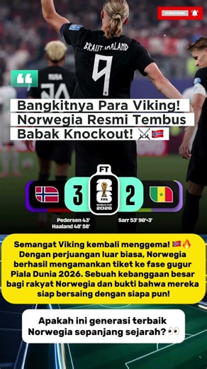 Viking Mengamuk! Norwegia Sudah Amankan Tiket Knockout! 🔥#trending#worldcup#pialadunia2026#football