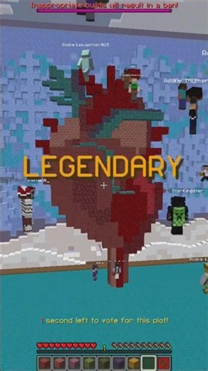 LEGENDARY realistic HEART minecraft build 🫀#minecraft #build #heart #gaming