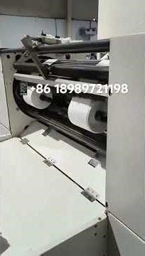 2 ups PVC core perforated garbage bag vegetable bag star seal bag on roll machine running in Kuwait