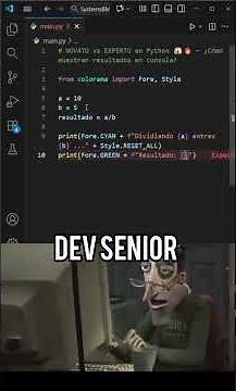 NOVATO vs EXPERTO en Python🔥 ¿Cómo imprimen texto con colores en consola? #pypシ #python #coding#dev