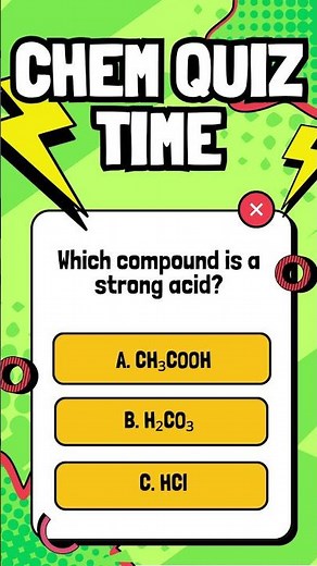 CHEM QUIZ TIME #3