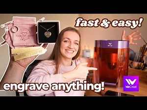 WeCreat Lumos: fast & easy laser engraver for small business and jewelry making!