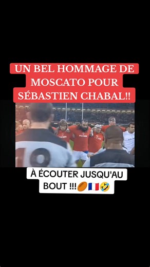 Hommage de Moscato à Sébastien Chabal