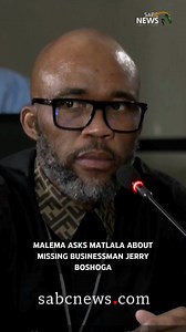EFF leader Julius Malema asks Vusimuzi "Cat" Matlala to comment on the allegations of missing Jerry Boshoga at the Ad Hoc Committee. #CatMatlala #sabcnews #AdHocCommittee #following #JuliusMalema #vusimatlala | SABC News