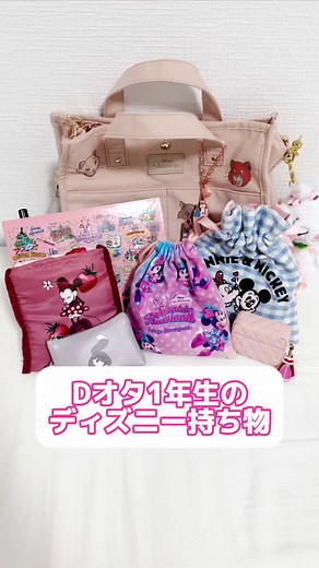 ディズニー持ち物バッグの中身紹介💗
