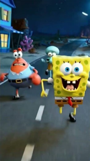 what made them run away in a panic #spongebob