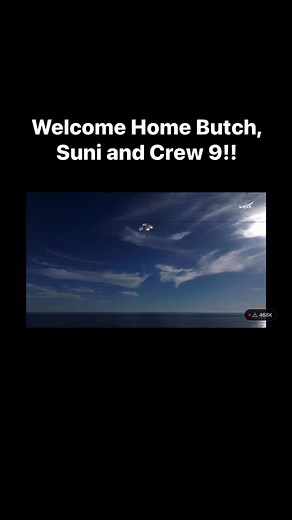 9.2K views · 60 reactions | SpaceX has successfully brought home Crew 9 along with Butch and Suni! Great job SpaceX! | Cosmic Chronicles: Today in Space History | Facebook
