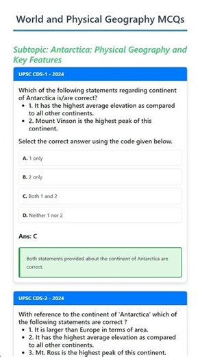 Antarctica: Physical Geography and Key Features