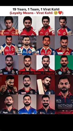 19 Years, 1 Team, 1 Virat Kohli 🥹❤️ #viratkohli #rcb
