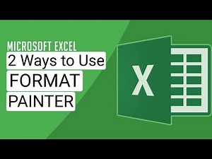 Two Ways to Use Format Painter in Excel: Excel Tips and Tricks