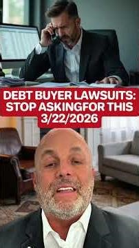 If you’re being sued by a debt buyer or collection agency