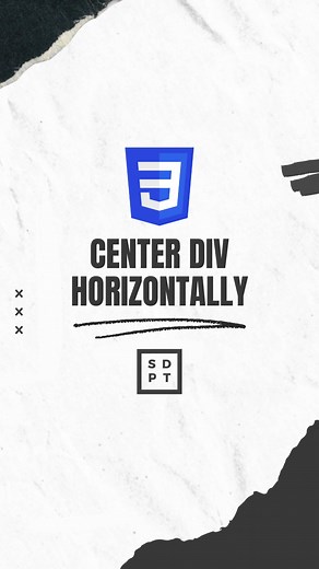 How to Center DIV Horizontally! We introduce you sa bago nating series SDPT Shorts! #SDPTSolutions