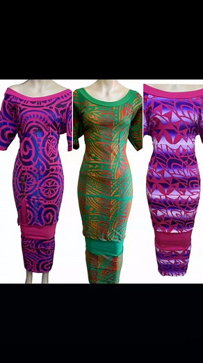 Puletasi locally made in Samoa. All spandex material. All handprinted | FJ's Sewing & Designs