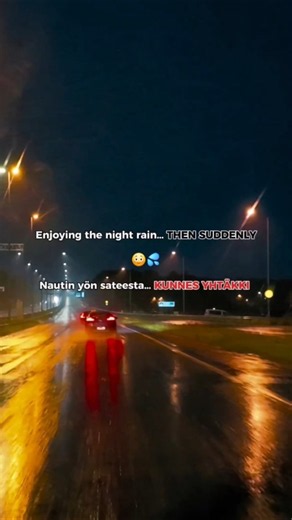 I Was Enjoying the Night Rain… Then THIS Happened 😳 | Helsinki