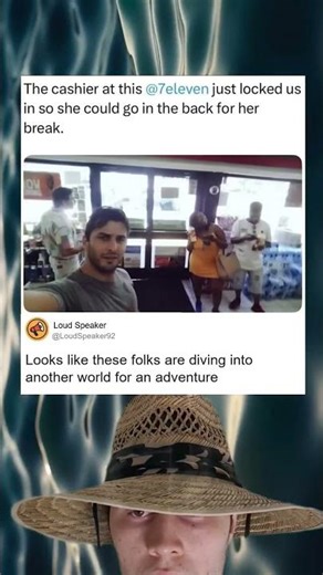 Locked Inside 7-eleven Cashier Takes Break Chaos Ensues