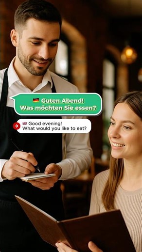 German A1 Dialog: Ordering Food at a Restaurant #learngerman #shorts #restaurant