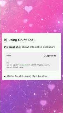 CCS334 UNIT 5 Developing and testing pig Latin scripts #developing #testing#pig#latin#scripting