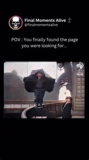 Final Moments Alive on Instagram: "On February 4, 1912, inventor François Reichelt climbed the Eiffel Tower wearing a parachute suit he created himself. He had told officials he would test it with a dummy — but once at the top, he decided to jump personally. Crowds watched as he stepped off the platform, fully believing his invention would save him. It didn’t. The suit failed to open, and Reichelt fell to his death. The moment was caught on film, becoming one of the earliest recorded fatal exper