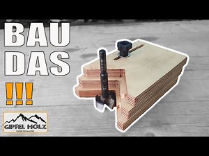 Precise drilling at an angle - Drilling aid for Forstner bits / drills - Tips and tricks for the ...