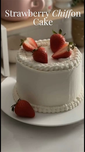 Let’s make Strawberry Chiffon Cake This cake is like eating a literal cloud. This recipe is a total game-changer! It is airy, refreshing, and honestly, it might just be the best thing I've ever baked . Whether you're treating yourself or impressing guests, this recipe is a guaranteed winner every single time . One bite and you'll understand why I'm obsessed. Comment “ VALENTINE ” for the full recipe, and I’ll send the link straight to your DMs #valentines #cake #chiffon #strawberry #recipe | Che