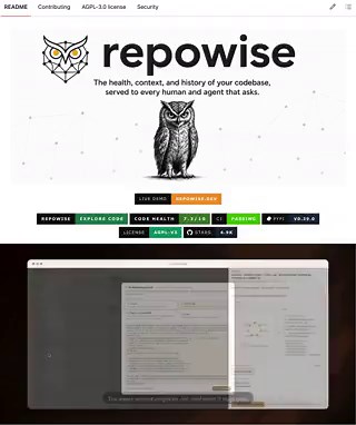 [OpenSource - AI Agent Context & Codebase Intelligence]AI coding agents re-exploring, re-grepping, and re-parsing the exact same codebase every single session burns millions of tokens and wastes valuable development time. 🛑Repowise (5K GitHub stars) indexes your repo once to give Claude Code, Codex, or any MCP agent a real dependency graph, git history, and a bug-predictive code health score.Here is how this intelligent context engine accelerates AI coding workflows. 🧵👇1/4