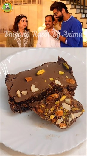 High Protein No Bake Brownie Chocolate Bar❤#shorts #farahkhan #foodie #chocolate #trendingshorts