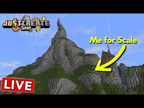 Building a MASSIVE MOUNTAIN in Create Minecraft Survial