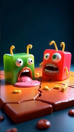 Wobbling Jelly Monsters on a Haunted Playground! 👻🍬 #Shorts