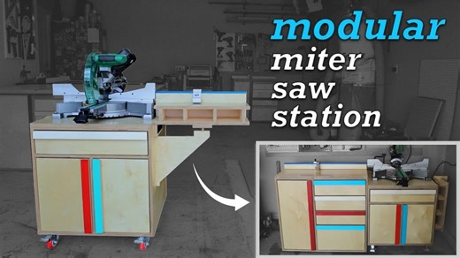 Create your own mobile miter saw station