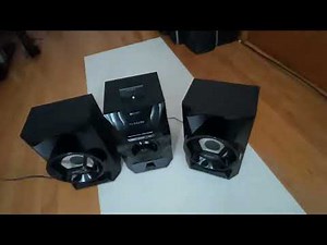 Sony CD player Mini HI-FI Component System MHC-EC619iP Stereo/ Speakers iPhone