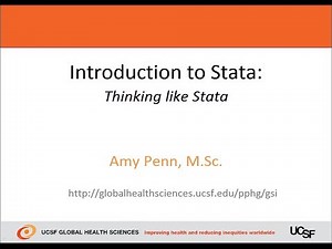 Introduction to Stata - Thinking like Stata