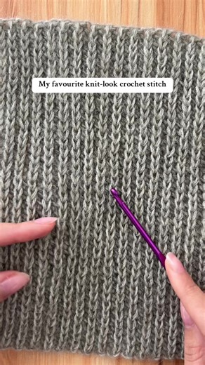 Knit-Look Crochet Stitch Tutorial for Cozy Projects