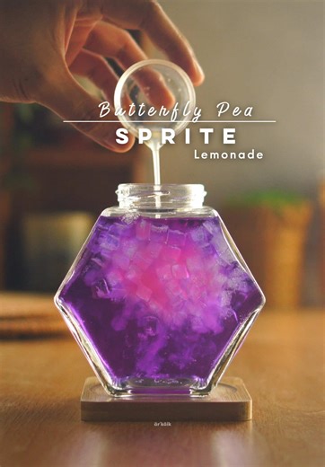 Butterfly Pea Sprite Lemonade: Refreshing Drink Recipe