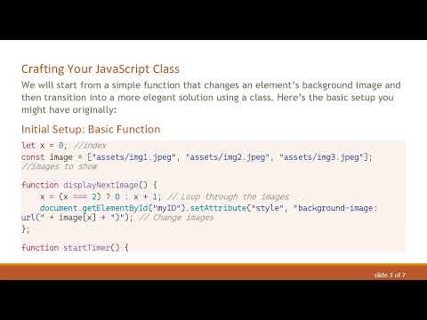 Creating a JavaScript Class to Change Background Images on Your Website Every Few Seconds