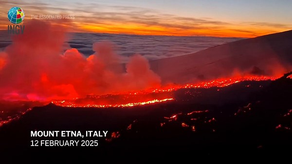 Italy's Mount Etna erupts in dramatic fashion, disrupting air travel