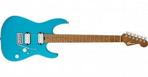 Pro-Mod DK24 HH 2PT CM, Caramelized Maple Fingerboard, Matte Blue Frost