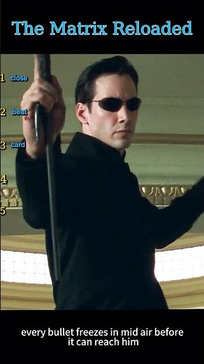 The Matrix Reloaded | Neo Stops Hundreds of Bullets in Mid-Air