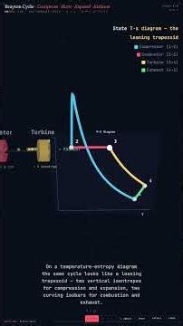 Brayton Cycle — Thermal Energy Engineering in 60 Seconds #Shorts
