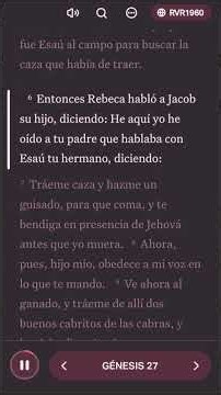 Génesis capitulo 27 en adelante